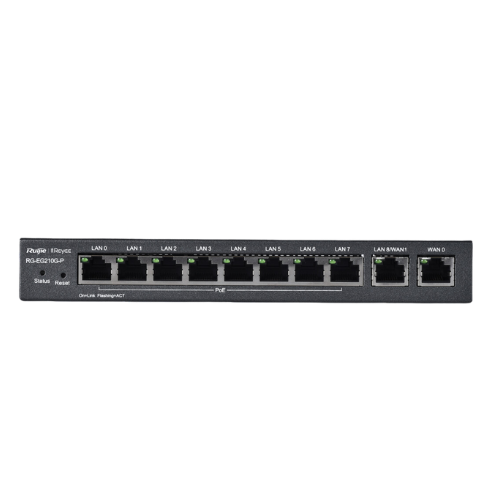 10-Port GB PoE Switch + Router | WiFi Networking | PoE Managed Switch